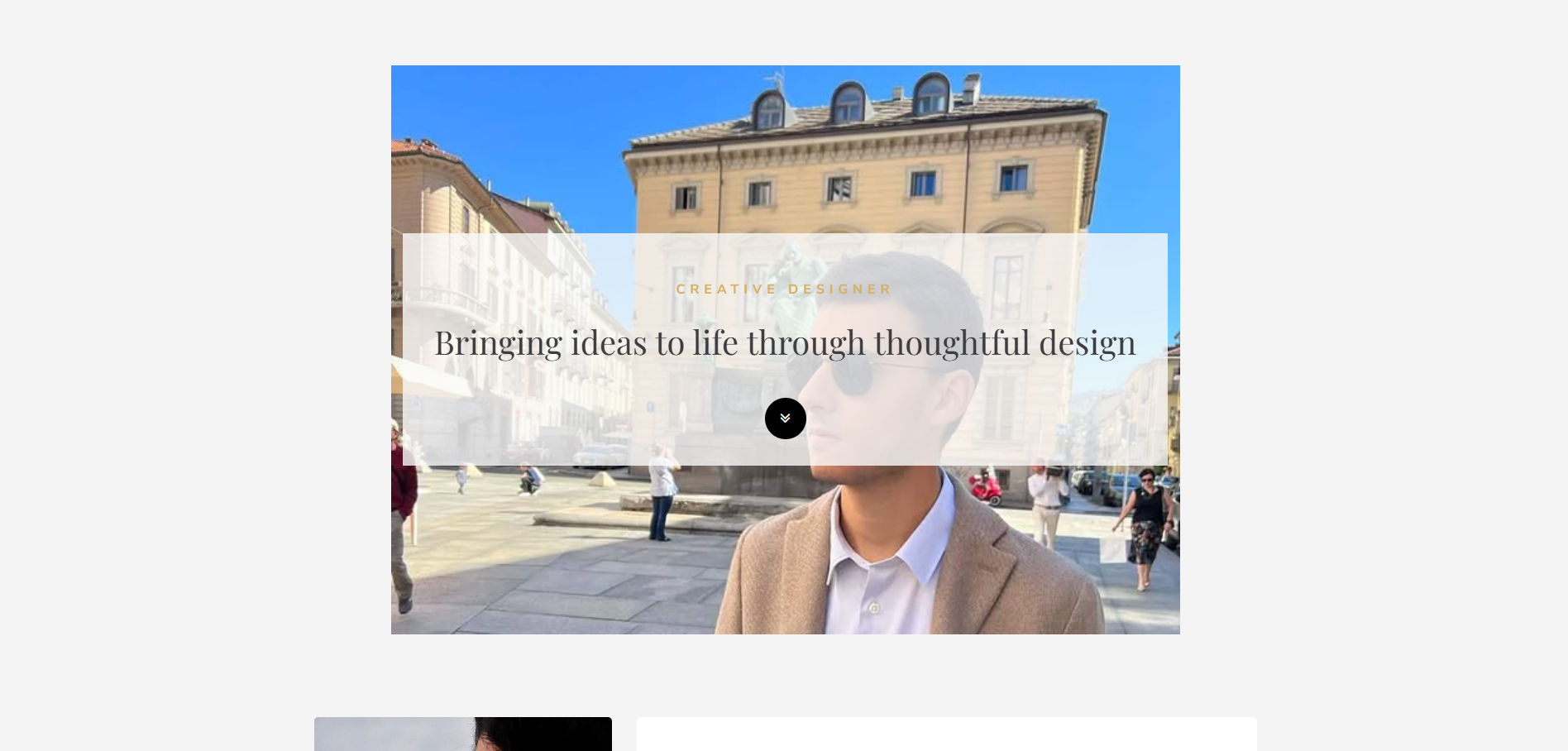 Freelancer Landing Page - Transportation Designer portfolio website